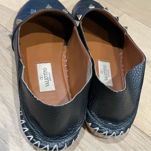 Valentino Rockstud black leather Espadrilles sz. 40 - Picture 5 of 10